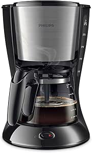 Philips HD7462/20 Kahve Makinesi, Cam Sürahi, 1.2L Kapasite, Makinede Yıkanabilir, 1000 W, Siyah, Metal