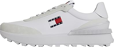 Tommy Hilfiger Tjm Technical Runner Erkek Spor Ayakkabi, Beyaz, 42