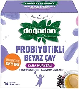 Doğadan Probiyotikli Beyaz Çay Kara Mürverli
