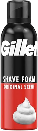 Gillette Orijinal Hassas Cilt İçin Hassas Tıraş Köpüğü, 200ml