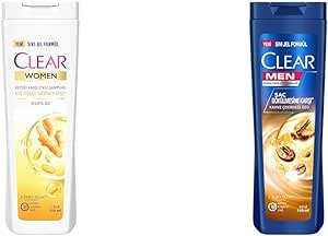 Clear Women Saç Dökülmesine Karşı Zencefil Özü Kepeğe Karşı Etkili Şampuan 350 ml(1) Clear Men Kepeğe Karşı Etkili Şampuan Saç Dökülmesine Karşı Kahve Çekirdeği Özü 350 ml(1)