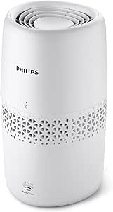 Philips Nemlendirici 2000 Serisi, Hijyenik Nemlendirme,%99,97 Daha Az Bakteri, 2L Su Haznesi, 190 ml/saat, 31 m²’ye Kadar Odalar için, Ultra Sessiz (32 dB), Otomatik Kapanma, Beyaz, HU2510/10