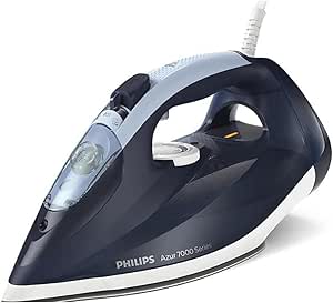 Versuni Philips Azur DST7030/20 Buharlı Ütü, 2800W, SteamGlide Plus Taban, 50 g/dk Sürekli Buhar, 250 g, Şok Buhar
