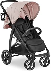 hauck Buggy Rapid 4D, doğumdan itibaren 22 kg’a kadar çocuklar için uzanma fonksiyonlu, lastik tekerlekli, bardak tutucu, UPF 50+, küçük katlanabilir, 3 kg’a kadar XL sepet (Dusty Rose)