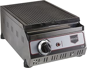 Remta R61 Döküm Izgara, Elektrikli, 30 Cm, Gri, Paslanmaz Çelik