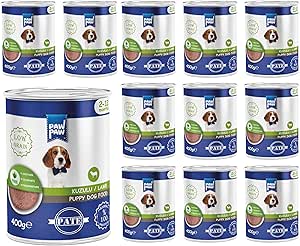 Pawpaw Yavru Köpek Kuzulu Pate 400 Gr x 12 Adet