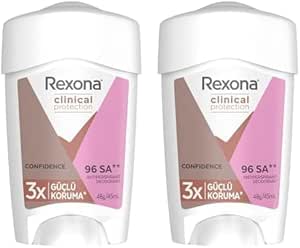 Rexona Clinical Protection Kadın Stick Deodorant Confidence 45 ml 2li paket