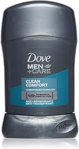 Dove Men Clean Comfort Stick Deodorant 50 ml 1 Paket (1 x 50 ml)