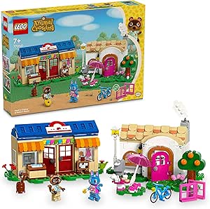 LEGO Animal Crossing Nook’s Cranny ve Rosie Evi 77050 – 7 Yaş ve Üzeri Kız ve Erkek Çocukları için 2 Minifigür İçeren Yaratıcı Oyuncak Yapım Seti, Çocuklar için Doğum Günü Hediyesi Fikri (535 Parça)