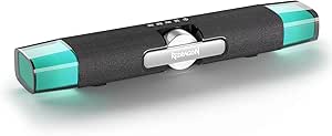 Redragon GS512 kablosuz RGB masaüstü hoparlör, 2.0 PC bilgisayar stereo ses çubuğu, BT 5.0/USB modu, maks. 6 W x 2 zengin ses, RGB arka plan aydınlatması