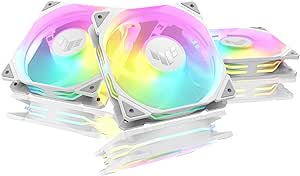 ASUS TUF TR120 REVERSE SOĞUTUCU KASA RADYATÖR FANI TERS HAVA AKIŞI ADRESLENEBİLİR ARGB 120MM 3 IN 1 BEYAZ