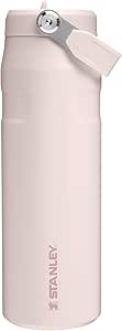 Stanley IceFlow Bottle FlipStraw 2.0 Pipetli Su Sişesi, 0.7 Litre, Pembe Kuvars