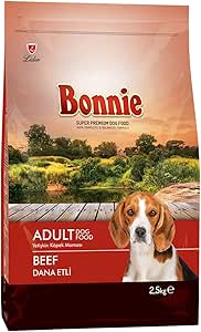 Bonnie Kuru Köpek Maması, Sığır Etli, Yetişkin, 2.5 Kg