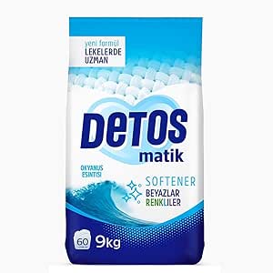 Detos Active Beyaz ve Renkliler Matik Deterjan 9 kg