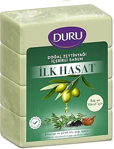 Duru İlk Hasat Doğal Zeytinyağı İçerikli Sabun 4 × 150 gr