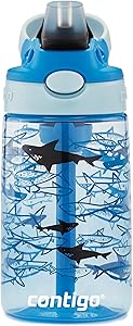 Contigo Gizmo Flip Pro Sharks Tritan Çocuk Suluğu 420 Açık Mavi