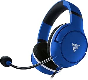 Razer Kaira X – Xbox Series X|S için Kablolu Oyun Kulaklığı (TriForce 50mm Sürücü, HyperClear Kardioid Mikrofon, Dahili Kontroller, Çapraz Platform Uyumluluk) Mavi