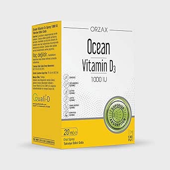Ocean Vitamin D3 1000 IU 20 ml Sprey 130 Puff, Takviye Edici Gıda