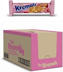 Eti Çilekli Kremalı Bisküvi 61 g x 24 Adet