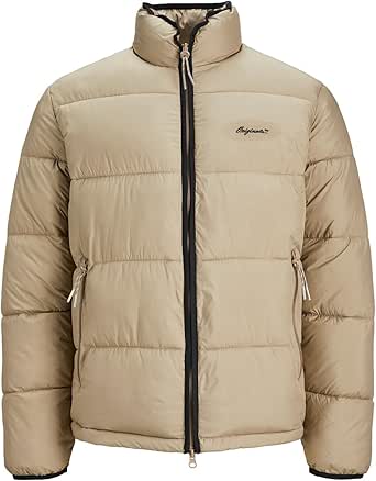 Jack %26 Jones Erkek JORHAYS PUFFER JACKET Ceket, Açık Kahve, L