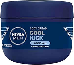 NIVEA MEN Erkek Vücut Bakım Kremi Cool Kick 250ml, 48 Saat Nemlendirici, Normal Ve Kuru Cilt, Ferahlatıcı
