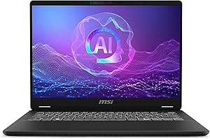 MSI NB PRESTIGE 14 AI+ EVO C2VMG-012TR, Dizüstü Bilgisayar, Core ULTRA 7 258V, 14.0 OLED, 32GB LPDDR5X, UMA, 1TB SSD, Windows 11, GRI