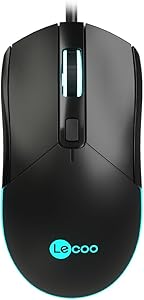 Lecoo MS120 USB Kablolu 2400DPI 4 Tuşlu RGB LED Aydınlatmalı Optik Gaming Optik Mouse Siyah