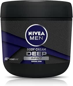 NIVEA MEN Erkek El ve Vücut Bakım Kremi Deep Impact 400ml, Nemlendirici,Erkeklere Özel Bakım