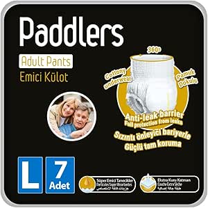 Paddlers Yetişkin Hasta Emici Külot Bez Large 7 Adet