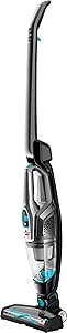 BISSELL 2280N MultiReach Essential 2’si 1 Arada Şarjlı Dikey Süpürge, Çıkarilabilir El Tipi Süpürge, Kablosuz ve Torbasız, 18 V, 0.6L Kir Hazneli, Siyah