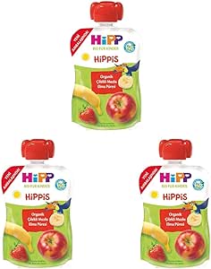 HiPP Organik Çilekli Muzlu Elma Püresi 100 g 3lü paket