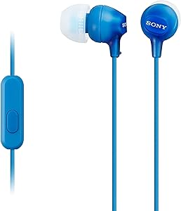 Sony MDR-EX15APLI Kulak İçi Kulaklık, Dahili Mikrofon, Kablolu, Mavi