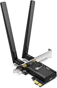 TP-Link Archer TX55E, AX3000 Wi-Fi 6 Bluetooth 5.2 PCIe Ağ Kartı, İki Anten, Özel Soğutucu, 1024-QAM, Ultra Düşük Gecikme, Intel Wi-Fi 6 Yonga Seti, Windows 10/11’i Destekler