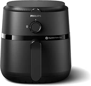 Philips 1000 Serisi Airfryer – RapidAir ile Sağlıklı Pişirme, 4.2L,%90 Daha Az Yağ, 12’si 1 Arada Cihaz, HomeID Uygulaması ile Tarifler, Kolay Temizlik (NA120/00)