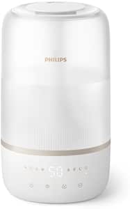 Philips 1000 Serisi Hava Nemlendirici – Kuru Hava Belirtilerini Giderir, 41 m2’ye Kadar Odalar İçin Etkili, 32 Saat Çalışma Süresi, Aromaterapi Özelliği, SkyMist, Beyaz, HU1510/04