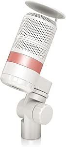 TC Helicon GoXLR MIC-WH dinamik yayın mikrofonu, entegre pop korumalı