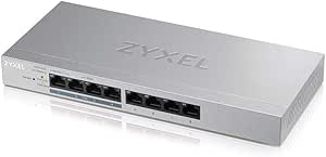Zyxel GS1200-8HP-EU0101F, 5 Port PoE Destekli Masaüstü Gigabit Switch