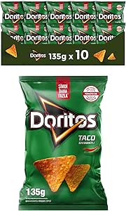 Doritos Taco Baharatlı Mısır Cipsi Süper Boy 135 g x 10 Adet