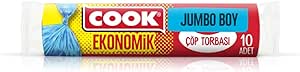 COOK Ekonomik Jumbo Çöp Torbası 80 x 110 cm, 10’lu Rulo