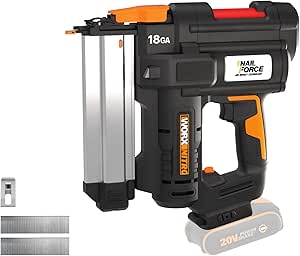 WORX WX842 20Volt/2.0Ah Li-ion 15-50mm Profesyonel Şarjlı Çivi Çakma Makinesi + 2700 Adet Yedek Çivi