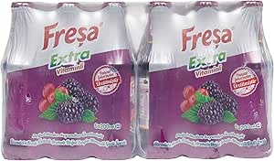 Freşa Karadut Frenk Üzümü Aromalı Doğal Zengin Mineralli Gazlı İçecek, Vitaminli, 24’lü