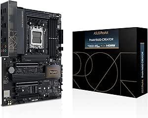 ASUS PROART B650-CREATOR AMD B650 AM5 DDR5 6400 DP HDMI 4x M2 USB3.2 WiFi 6E + BT AURA RGB 2.5Gbit LAN ATX PCIe 5.0 x16 Slot, 16+2 Güç Aşaması, PCIe Slot Q-Release