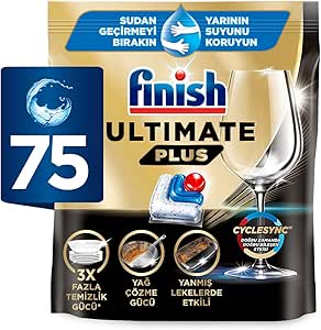 Finish Ultimate Plus 75 Kapsül Bulaşık Makinesi Deterjanı Tableti (1 x 75 Kapsül)