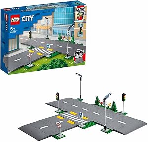 LEGO City Yol Zeminleri 60304-5 Yaş ve Üzeri Çocuklar İçin LEGO City Setleriyle Uyumlu Yaratıcı Oyuncak Yapım Seti (112 Parça)