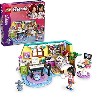 LEGO Friends Paisley’nin Odası 42647-6 Yaş ve Üzeri Kız ve Erkek Çocukları için Mini Bebek İçeren Yaratıcı Oyuncak Yapım Seti, Doğum Günü Hediyesi (199 Parça)