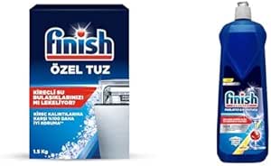 Finish Bulaşık Makinesi Tuzu (1 x 1500 g) ve Finish Bulaşık Makinesi Parlatıcı & Kurutucu Limonlu (1 x 800 ml)