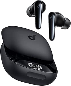 Soundcore by Anker Liberty 4 Pro, Bluetooth 5.4, IPX5 Suya Dayanıklı, Aktif Gürültü Önleme (ANC), True Wriless Stereo (TWS), Tek Şarjla 10 Saat Pil Ömrü, Mat Siyah