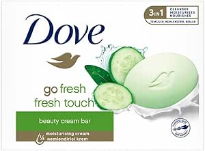 Dove Beauty Cream Bar Katı Güzellik Sabunu Fresh Touch Nemlendirici Etkili, 90 g