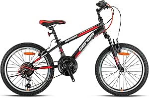 Geroni MAGNUM – 20″ – MTB – 10′ – 21 Vites – V.B – Mat Siyah-Kırmızı/Gri