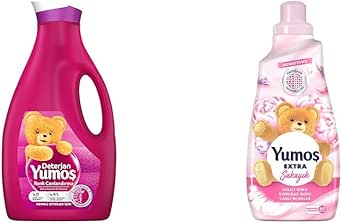 Yumoş Sıvı Bakım Çamaşır Deterjanı Renkli Giysiler, 2520 ml(1) Yumoş Extra Konsantre Çamaşır Yumuşatıcısı Şakayık 1440 ml(2)